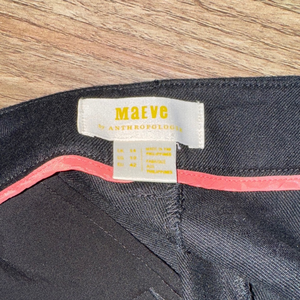 Maeve by Anthropologie Black Wide-Leg Pants - Picture 5 of 8